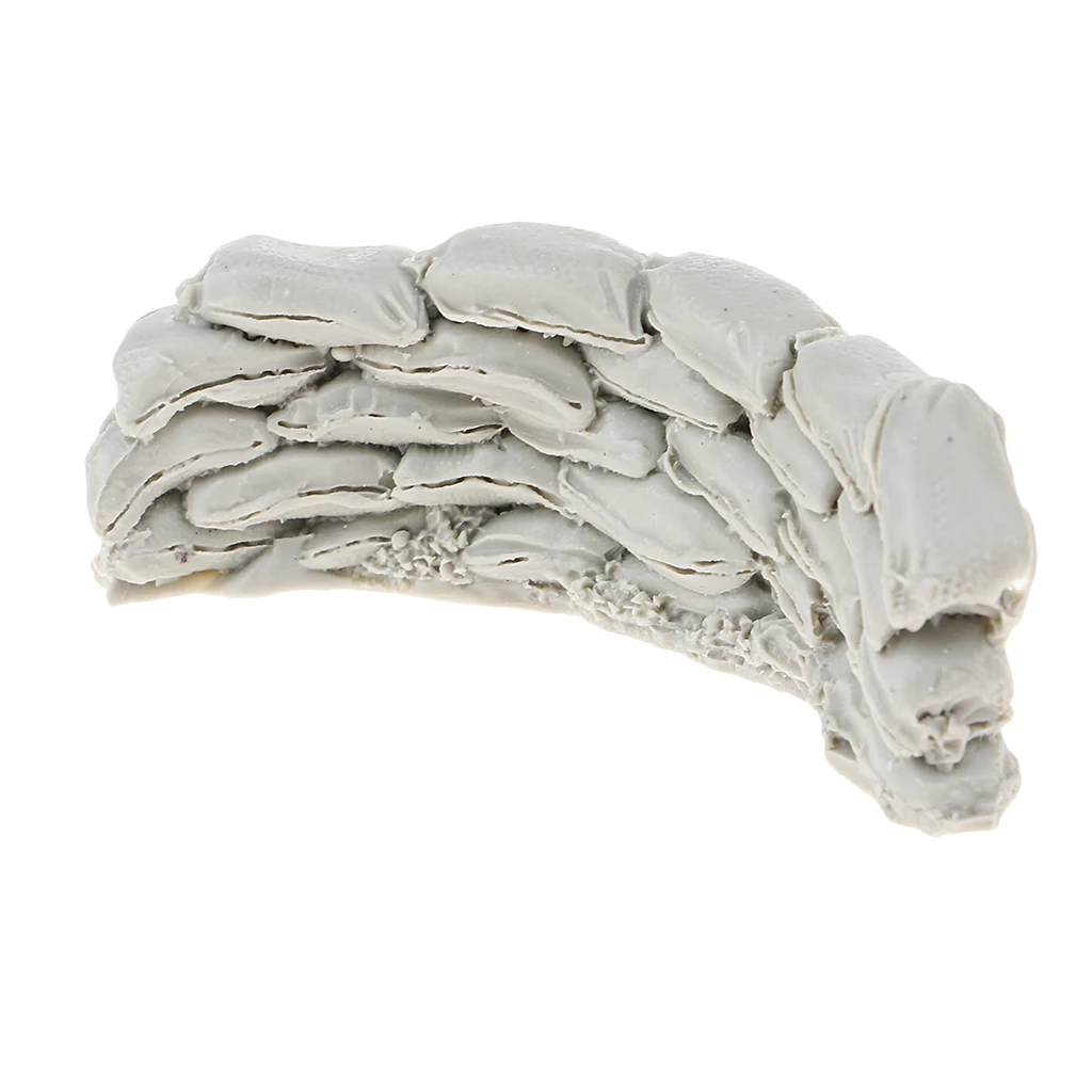 1:35 Scale Resin WWII Soldier Model Sandbags Wall DIY Scenery Accessories