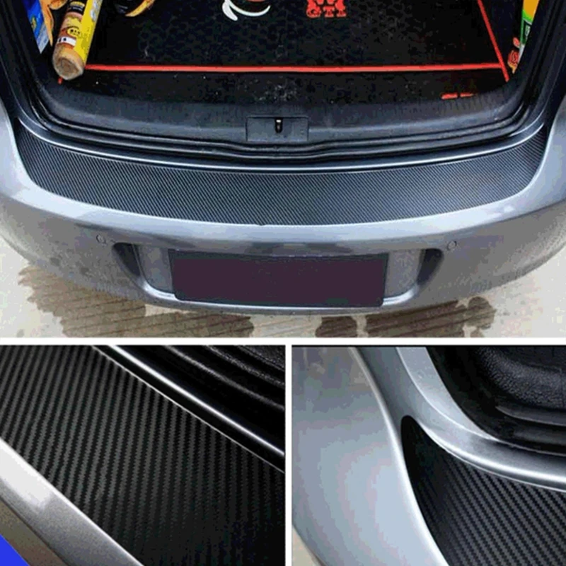 Rear Bumper Protection Carbon Fiber Sticker Trim For Volkswagen Golf 6 Series 10166