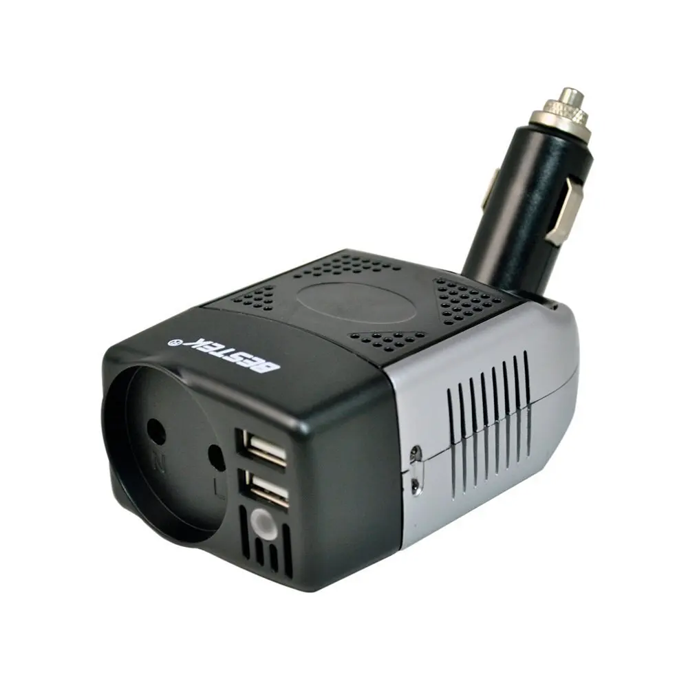 BESTEK 75W Auto Power Inverter 12V To 220V 3.1A With EU Plug And Two