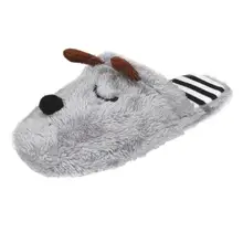 2016 New Arrival Winter Warm Soft Plush Antiskid Indoor Couple Home Slippers chinelos interior Dec2