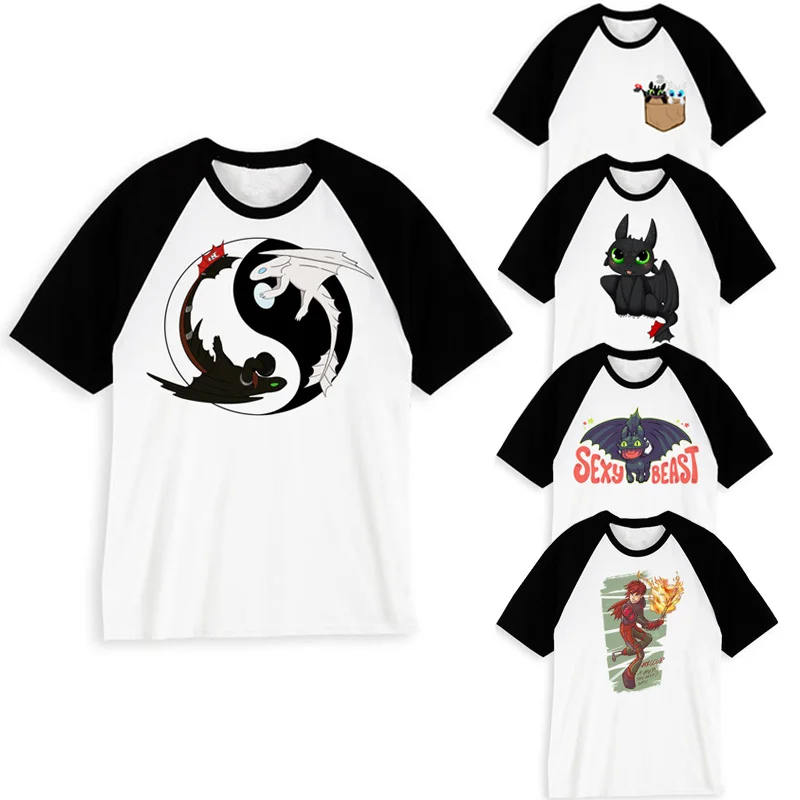 

How to Train Your Dragon t shirt Printed male T-shirts Summer Tshirts Hot Sale Casual Streetwear men Clothes oversized t shirt