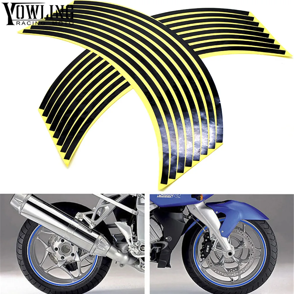 For BMW F650GS F700GS F800GS F800GT F800R F800S F800ST Colorful motorcycles wheel stickers Reflective Rim moto Stripe Tape for bmw f800gs f700gs f800r f800s f800gt motorcycle dashboard instrument panel screen protector cover stickers transparent