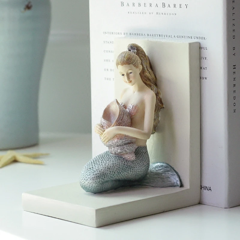 

creative retro mermaid bookends vintage home decors
