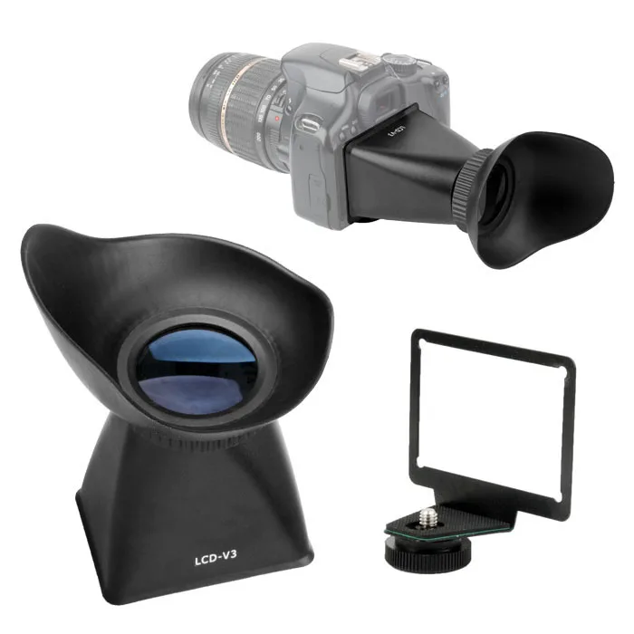 

For Canon 600D Rebel T3i 60D DSLR LCD Monitor Viewfinder 2.8X Magnifier Eyecup Extender Camera Sunshade Hood V3