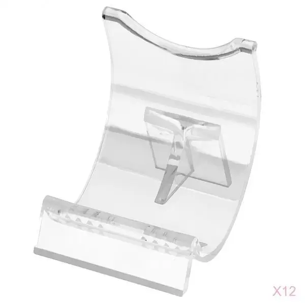 12PCS Lighter Display Stand Clear Acrylic Easel Holder for Lighter Accessories