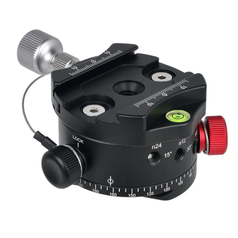 

DH-60 Professional 1/4 inch Universal Screw Aluminum Alloy Panoramic Indexing Rotator Ball Head For Camera Tripod Head Drop Ship