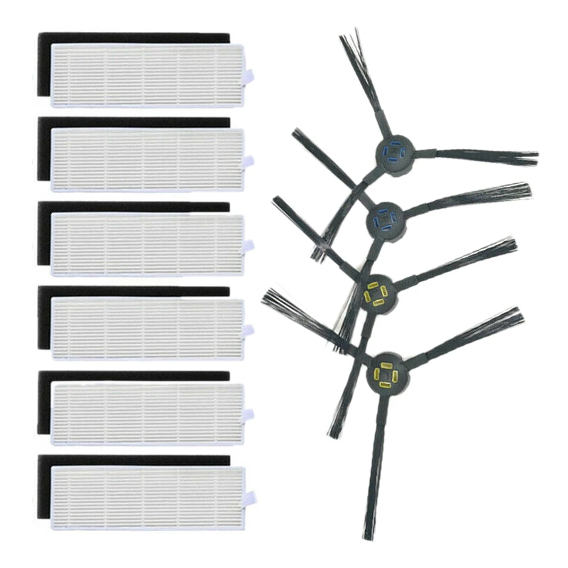 

-Side Brushes And Filters And Sponges Kit For Ilife A7 A9S Vacuum Cleaner Accessory