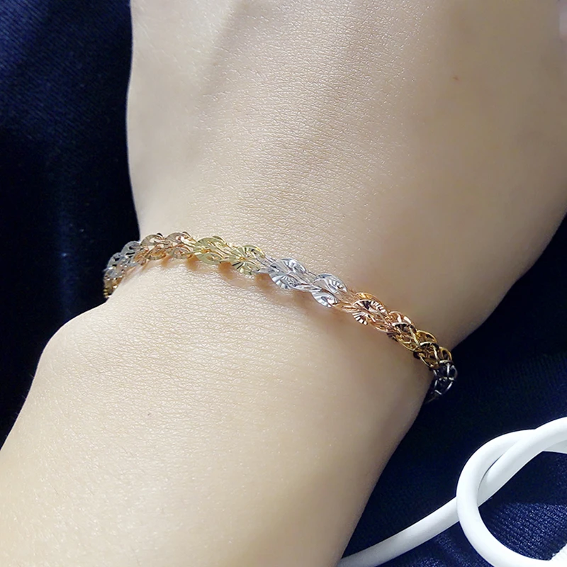18k gold Pteris chain bracelet (17)