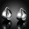 DOTEFFIL 925 Sterling Silver Smooth Convex Stud Earrings For Woman Wedding Engagement Fashion Party Charm Jewelry ► Photo 1/6