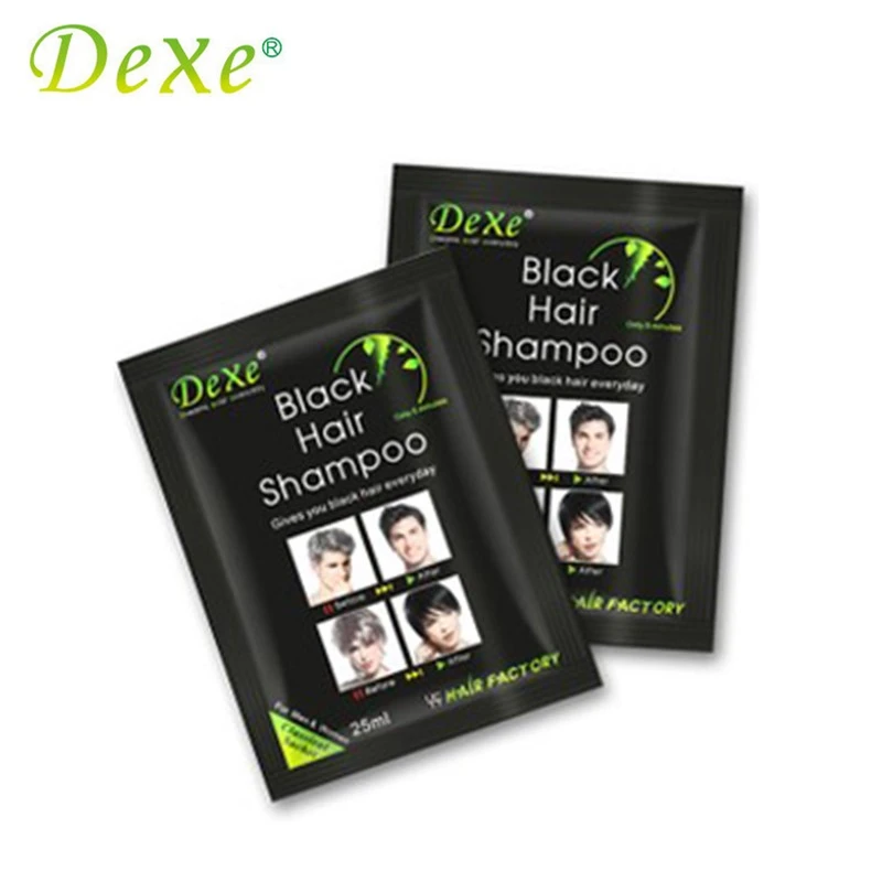 20pcs/lot Dexe Black Hair Shampoo Only 5 Minutes Grey Hair Removal Dye Hair Coloring 20pcs/lot Dexe Black Hair Shampoo Only 5 Minutes Grey Hair Removal Dye Hair Coloring