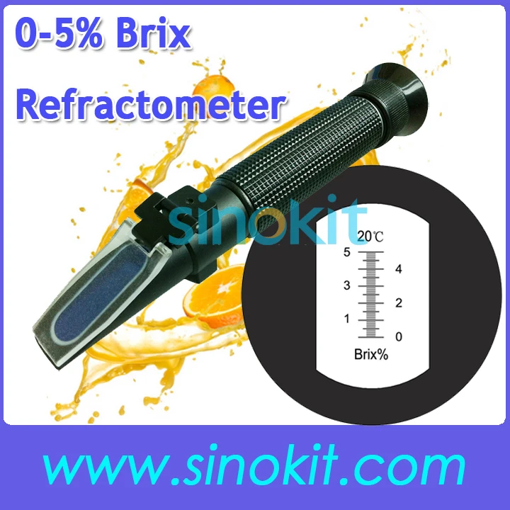 

Cheap CE Certification 1-10% Brix ABS Material Plastic Refractometer P-RHB-10ATC Black grip