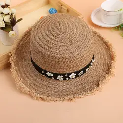Милая ветровая шляпа от солнца, модная женская шляпа, дикая туристическая соломенная шляпа, Женская Цветочная Кепка, бесплатная доставка
