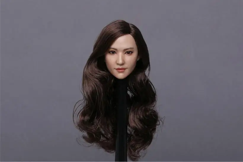 GACTOYS 1/6 GC015A B Liu Yifei Кристалл Liu звезда черная голова для волос лепить Ffigure