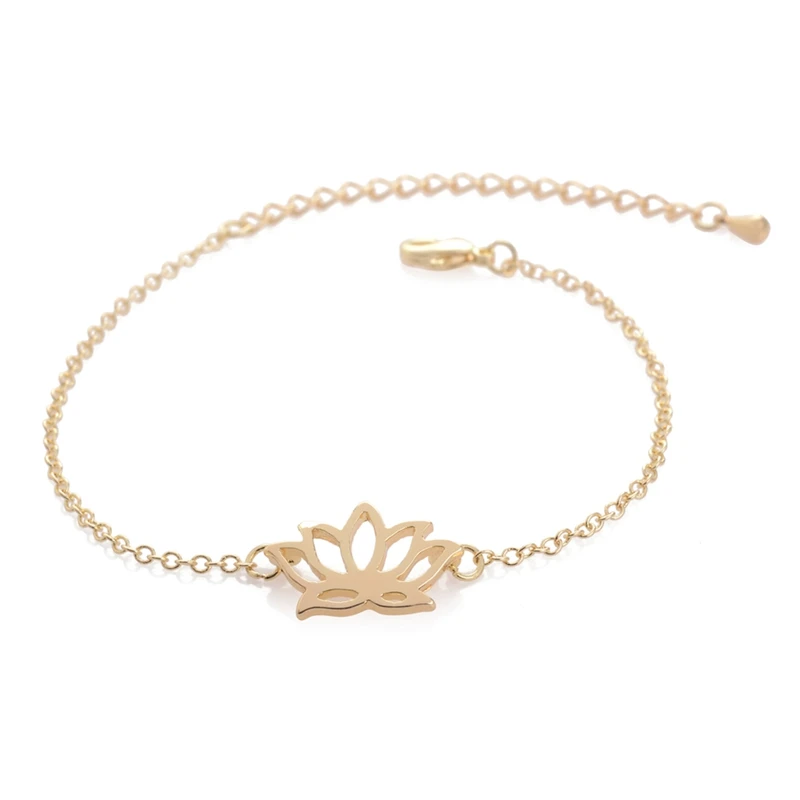 Detail Feedback Questions About Oly2u 10pcs B002 Mix Gold Silver Detail Feedback Questions About Oly2u 10pcs B002 Mix Gold Silver Lotus Bracelet Flower Plant Bracelets For Women Elegant Simple Pretty Cute Bangle On