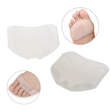 1Pair Silicone Soft Pads High Heel Shoes Slip Resistant Protect Pain Relief Foot Care Forefoot Half Yard Invisible Gel Insoles 1Pair Silicone Soft Pads High Heel Shoes Slip Resistant Protect Pain Relief Foot Care Forefoot Half Yard Invisible Gel Insoles