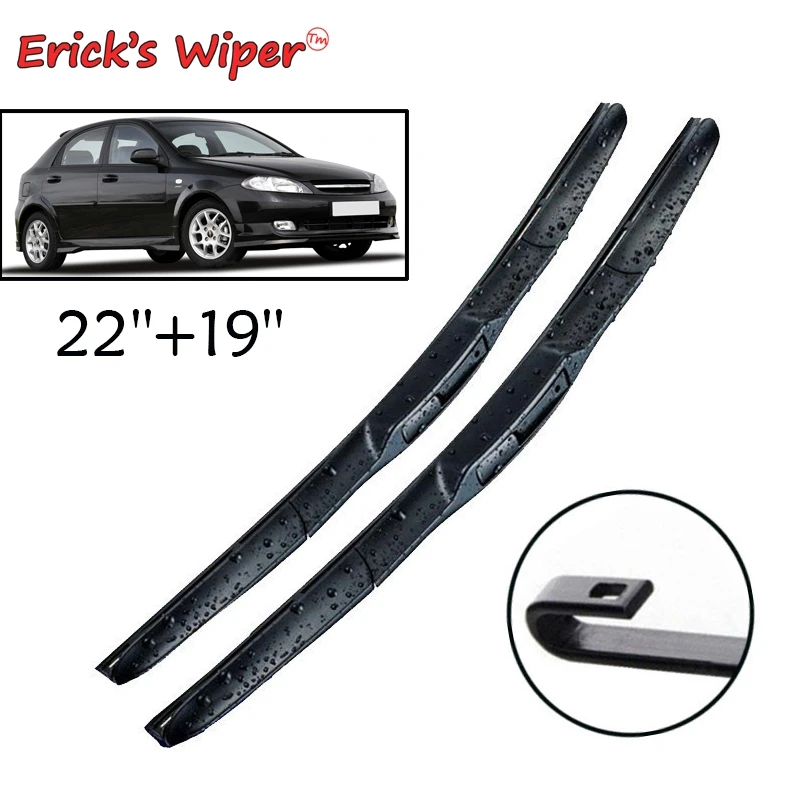

Erick's Wiper Front Hybrid Wiper Blades For Chevrolet Lacetti 2005 - 2011 Windshield Windscreen Front Window 22"+19"