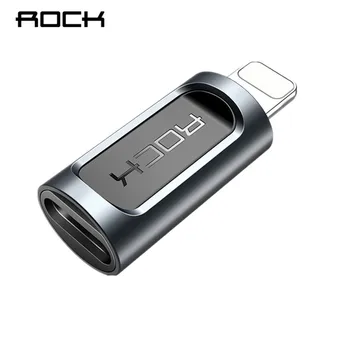 

ROCK Type C to Lighting Charging Cable Converter for iphone Aluminum Data Sync Cord Micro to lighting Adapter