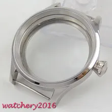 Новейший горячий 43 мм parnis сапфировое стекло 316L из нержавеющей стали закаленный корпус часов Калибр ETA 6497 6498 ручной обмотки корпус часов