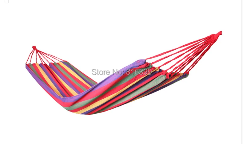

free shipping100*200cm New Huge Double Cotton Fabric Hammock Air Chair Hanging Swinging Camping Outdoor Red