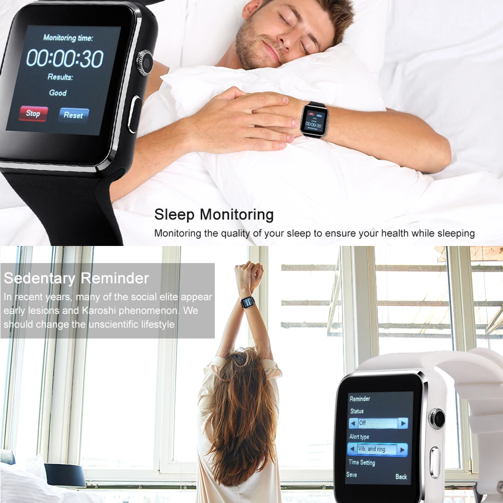 X6 Смарт часы с камерой Relojes SIM TF карта relogio reloj inteligente носимые устройства Bluetooth Smartwatch