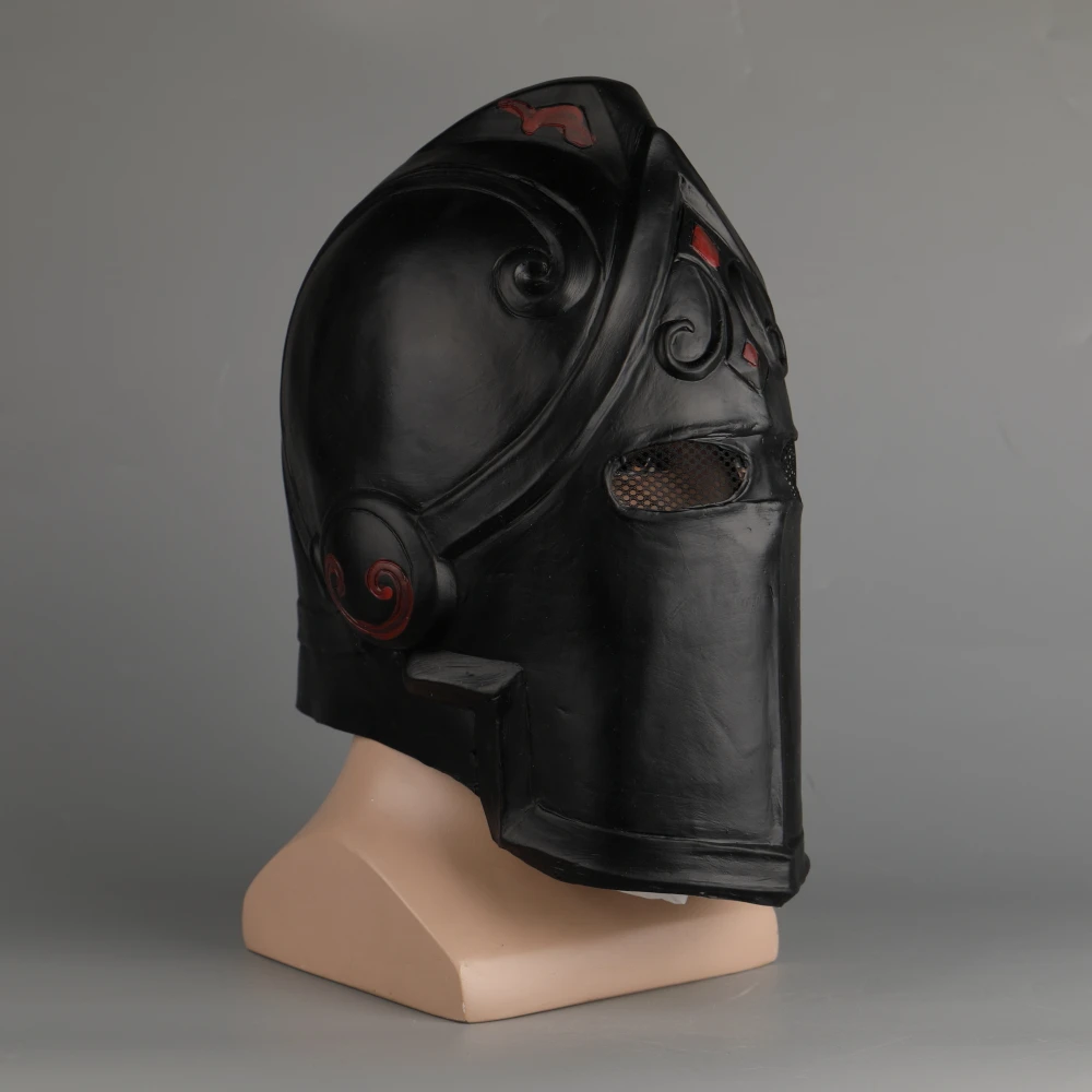 Game Fortniter Mask Cosplay Black Knight Legend Orange Skin Masks Latex Halloween Party Prop Dropshipping (40)