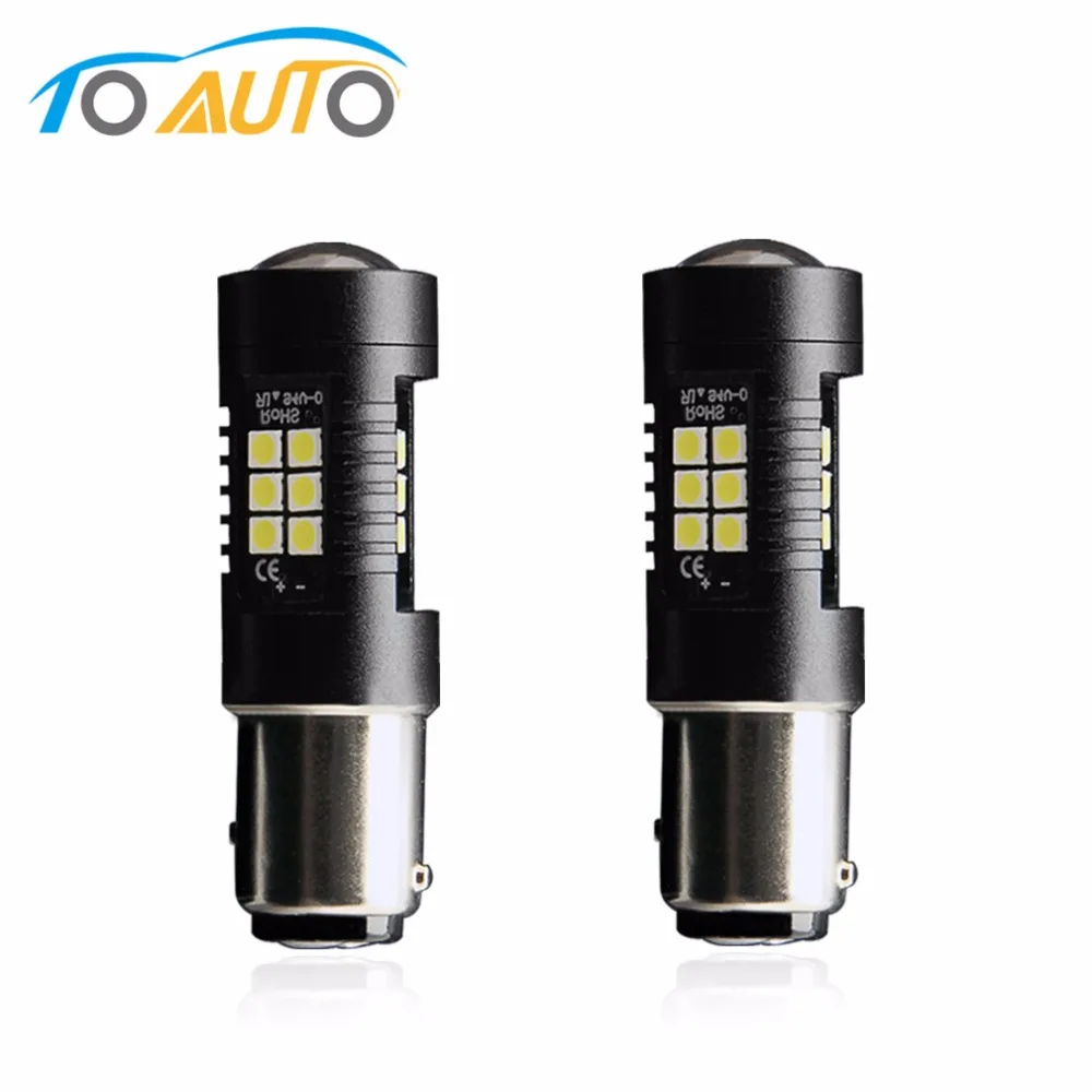 

2PCS P21/5W 1157 LED S25 Bay15d led Car Light Bulbs Red/White/Amber/Yellow 21SMD Auto LED Tail Brake Stop Parking DRL Lights 24v