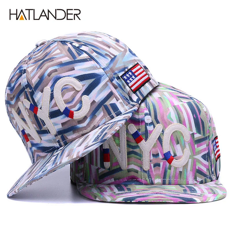 Женские бейсболки HATLANDER Хлопковые в стиле хип хоп с вышитыми буквами snapback