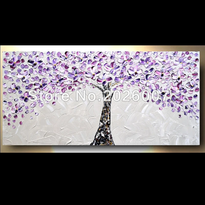 

Hand Painted Abstract Thick Palette Knife Flower Tree Oil Painting On Canva Painting Abstract Wall Decor Paint Artwork Fine Art