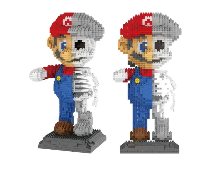 ZRK 7807 Mary Super Mario Bros Brothers мини блоки brick Heads фигурка игрушки для детей 6+ лет 1686 шт