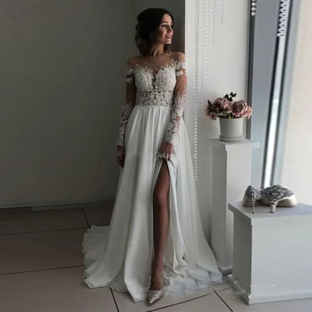 Trendy-Fashion-Bridal-Dress-Long-Sleeves-Appliques-Sexy-Slit-Wedding-Gowns-Arabic-Bridal-Dresses-Buttons-Closure.jpg_640x640