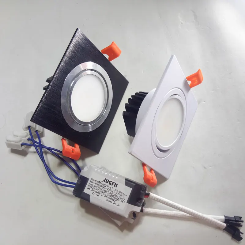 

LED Lamp Square Dimmable COB Led Ceiling Downlight dimbaar 5W 10W 15W Embedded Led spot focos techo Recessed led spot it light