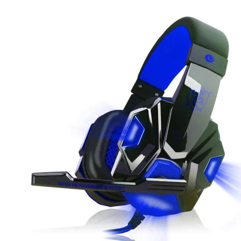 PC780 для PS4 игровая гарнитура шлем Проводные ПК стерео наушники с гарнитурой с микрофоном для нового Xbox One/ноутбука планшета геймера - Цвет: Blue
