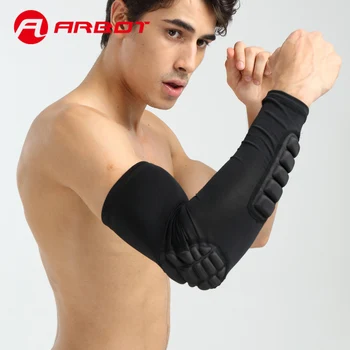 

Arbot Basketball Arm Sleeve Tennis Armband Elbow Support Arm Warmers Breathable Football Sport Elbow Pads Brace Strap Protector