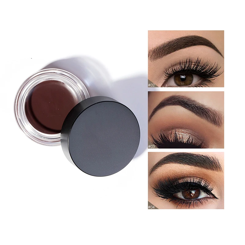 

Hot Sale 5 Colors Eyebrow Makeup 3D Eyebrow Pomade Gel Waterproof Natural CHOCOLATE ASH BROWN Tinted Eye Brow Tattoo Make Up Kit