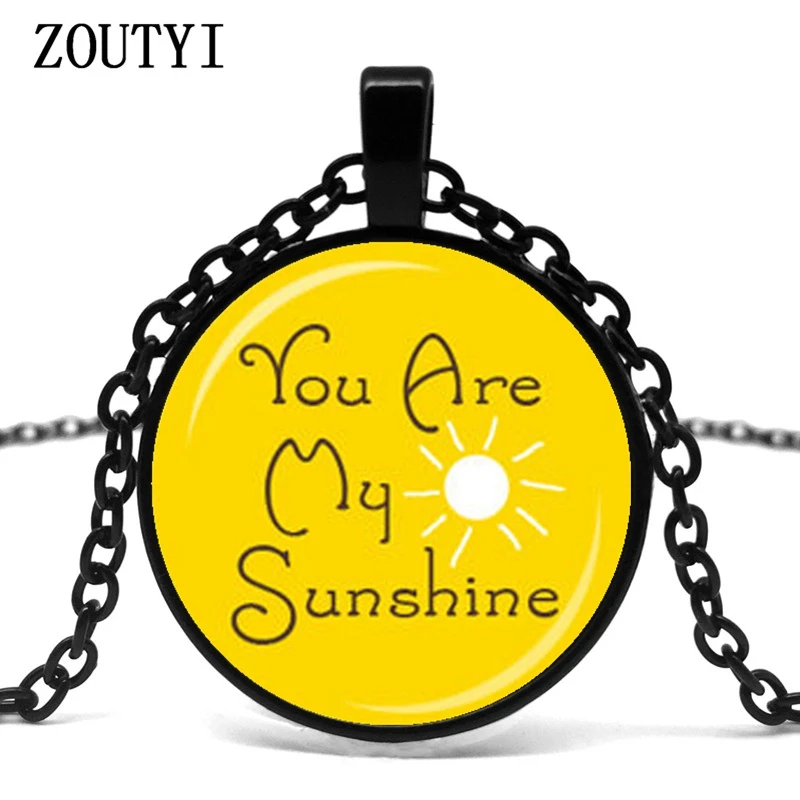 2018/ You are my SUNSHINE солнечный желтый и белый цвет счастливое стеклянное ожерелье | Отзывы и видеообзор