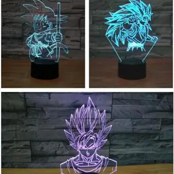

Seven Dragon Pearl Sun Wukong 3d Lamp Touching 7 color Gradual Night Table Lamps Boys And Girls Children's Deco Lamps