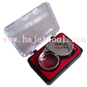

Free Shipping Jewelry Making Tools 10X 21mm Jewelers Magnifier Eye Loupe for Jewelry Store Magnifying Glass with Exquisite Box