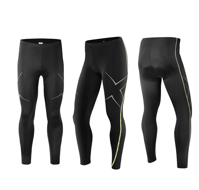 Мужские длинные штаны Outto для велоспорта, 3D гелевые мягкие компрессионные дышащие колготки для езды на велосипеде, полная длина
