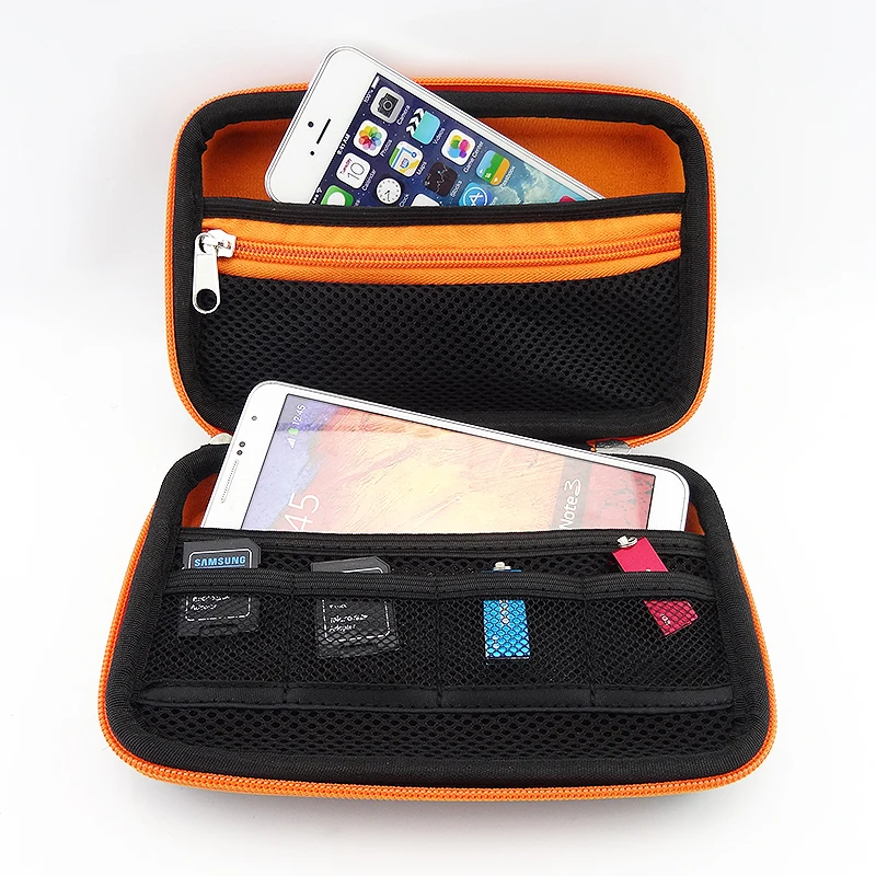 Portable waterproof 2.5 inch hard disk bag case power bank storage box