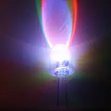 250 шт 10 мм Красочные стетящиеся волосы F10 вспышка красно, зеленый и синий светодиодный светоизлучающий диод светодиодный автоматический мигающего светового сигнала