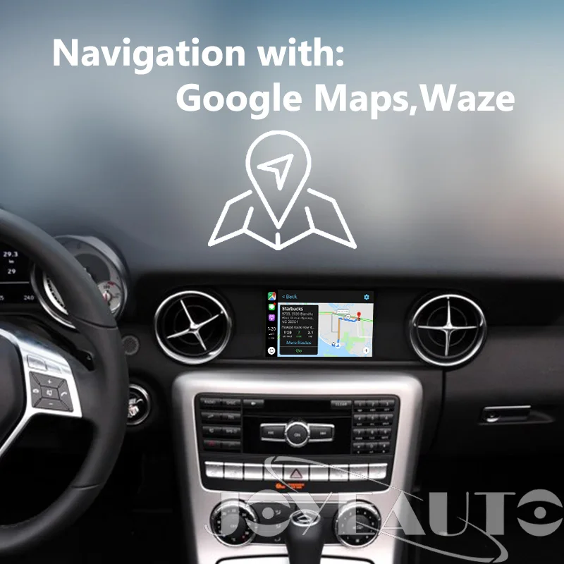 Joyeauto Беспроводной Wi Fi Apple Carplay для Mercedes SLK class 2011 2015 NTG4.5/NTG4.7 Car play Поддержка камеры