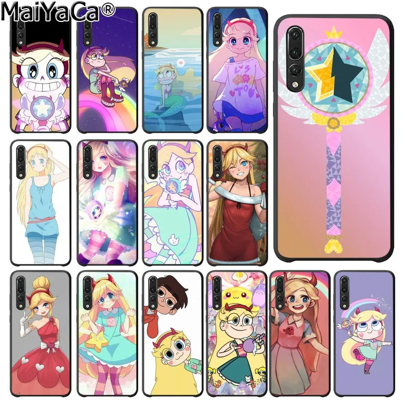 

MaiYaCa star vs the forces of evil Black Soft Phone Case for Huawei P20Lite P10 Plus Mate10Lite Mate20 P20 Pro Honor10 View10