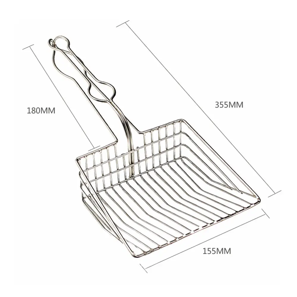 Кошачий подстилка, металлический Железный полый совок для уборки наполнителя кошачьего лотка, держатель для кошек, инструменты для ухода