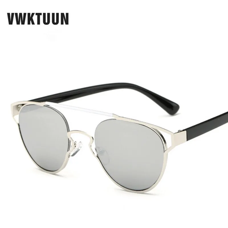 

VWKTUUN Sunglasses Women Oversized Sun Glasses Ladies Luxury Brand Designer For Female Cat Eye Shades UV400 Twin Beam Points