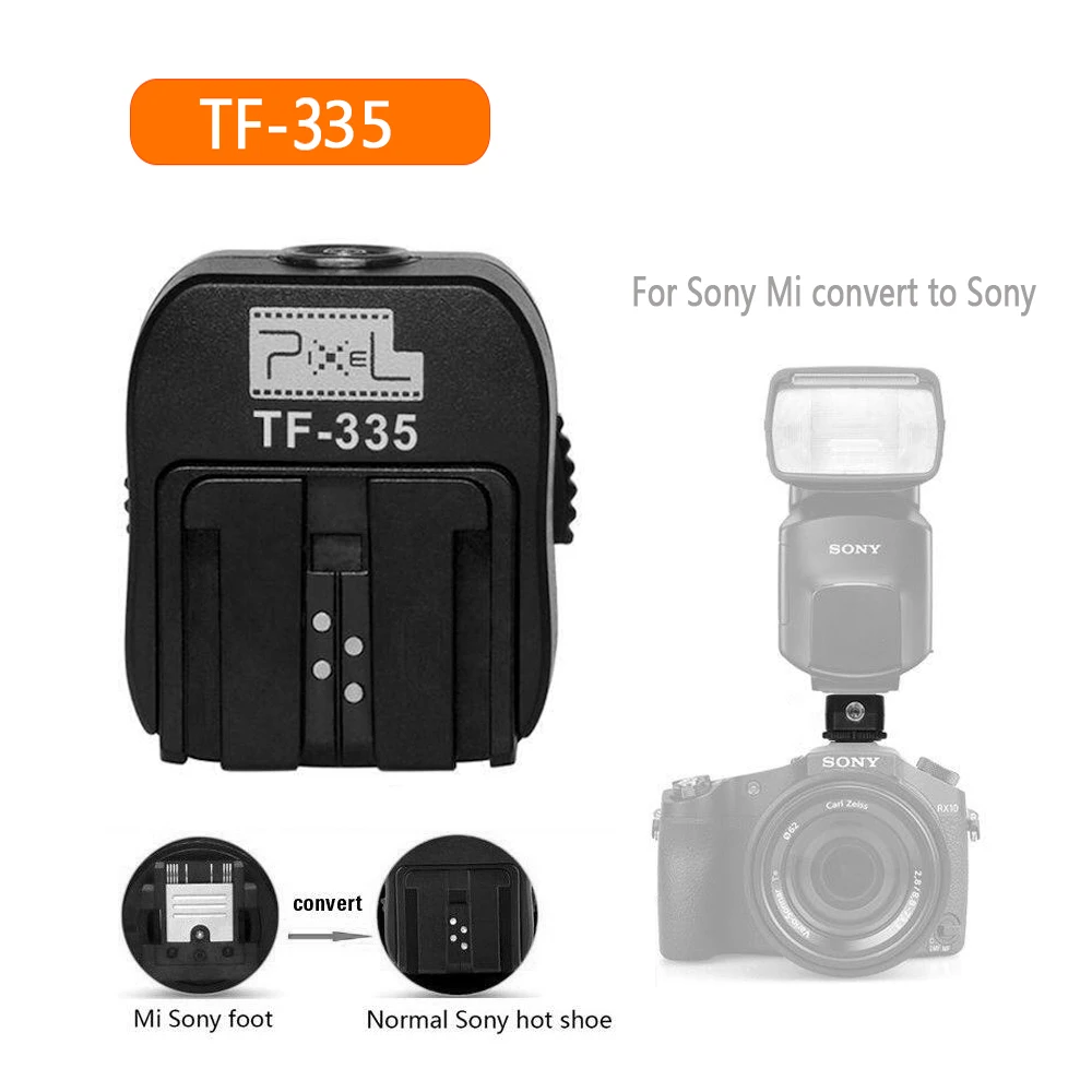 

Pixel TF-335 For Sony Mi Convert To Universal for Sony DSLR SLR As ADP-MAA Hot Shoe Adapter Digital Camera Flash Speedlite