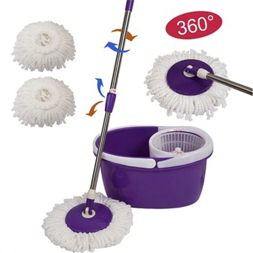 

Replacement 360 Rotating Head Easy Microfiber Spinning Floor Mop Head for Housekeeper Home Floor Cleaning Mop