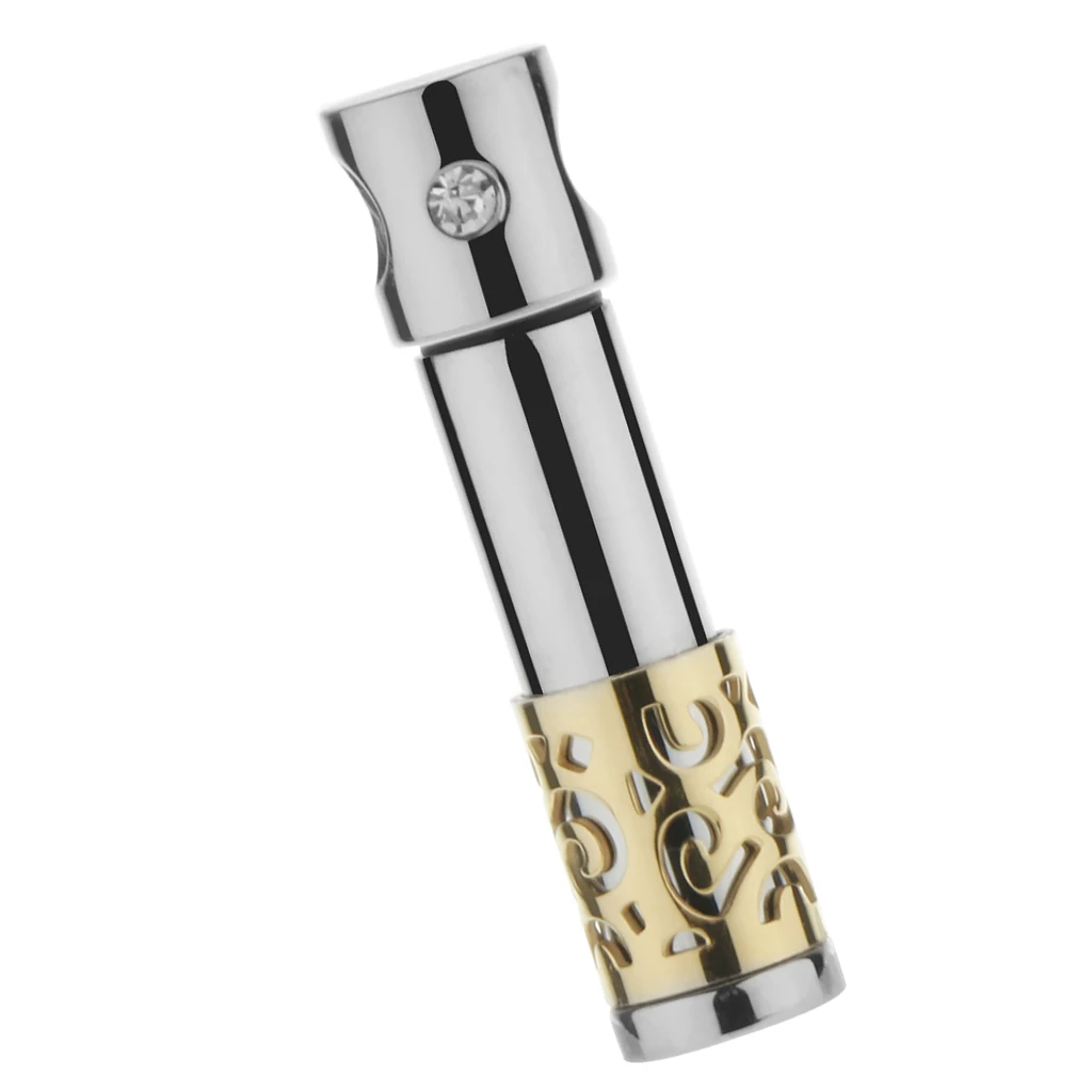 MagiDeal Cylinder Tube Urn Ashes Holder Keepsake Cremation Memorial Pendant Men Women