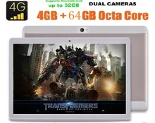 2017 New 10 inch 4G tablet pc Android 6 0 1280x800 Octa Core 8 0MP 4GB