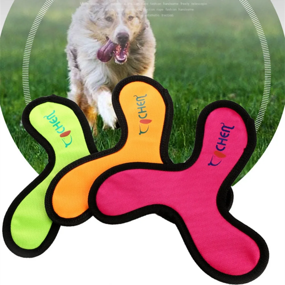 الحيوانات الأليفة لعبة الكلب لعبة تحلق القرص الأسنان بالموجات مقاومة كبيرة الكلب التدريب جلب الكتان لعبة عالية الجودة أكسفورد الكلاب