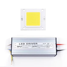 Высокая мощность Epistar COB светодиодный бисер 10 Вт 20 Вт 30 Вт 50 Вт 70 Вт AC 100-265 в до DC 22-38 в чип для прожектора прожектор теплый белый/белый